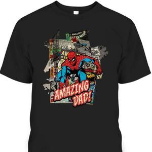 Marvel Spiderman Amazing Dad Fathers Day Tshirt